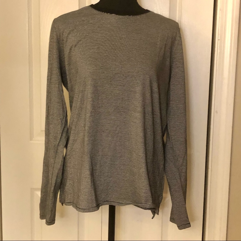 LOFT Long Sleeve Striped Top